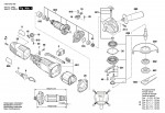 Bosch 3 603 CA2 000 Pws 700-115 Angle Grinder 230 V / Eu Spare Parts